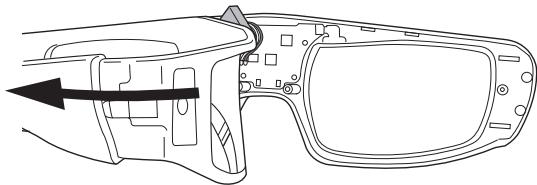 PANASONIC TY-EW3D3SE - ■ Come rimuovere le pile - 2