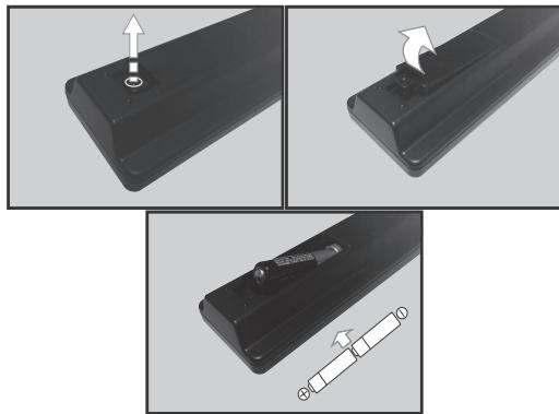 PANASONIC TX-48CX300E - Installazione Delle Batterie nel Telecomando - 1