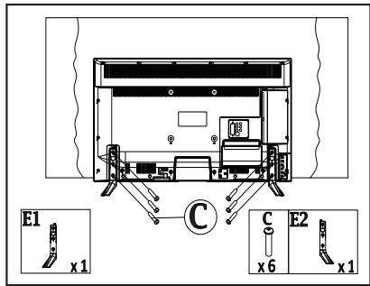 PANASONIC TX-48CX300E - Fixation du piédestal - 2