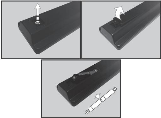 PANASONIC TX-48CX300E - Insertion des Piles Dans la Télécommande - 1