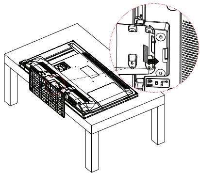PANASONIC TX-32D300E - Het voetstuk monteren - 1