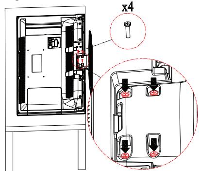 PANASONIC TX-32D300E - Het voetstuk monteren - 2