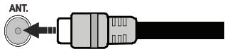 PANASONIC TX-32D300E - Antenne Aansluitingen - 1