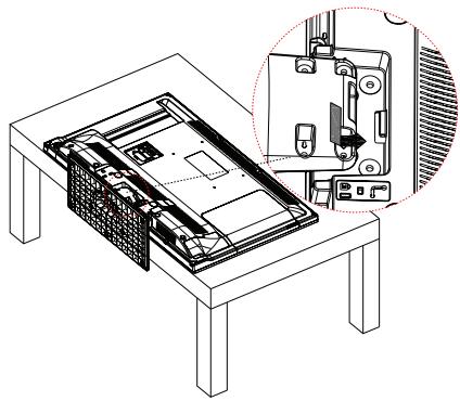 PANASONIC TX-32D300E - Assembling the pedestal - 1