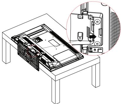 PANASONIC TX-32D300E - Fixation du piedestal - 1