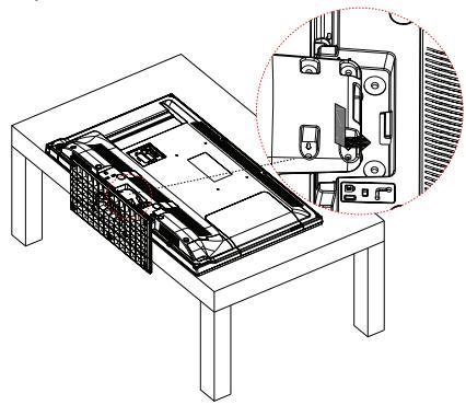 PANASONIC TX-32D300E - Montar o pedestal - 1