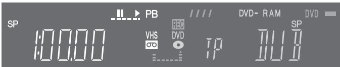 PANASONIC DMR-E75V - Maintenir la touche [▶ DVD, DUBBING] enfoncée durant 3 secondes ou plus. - 1
