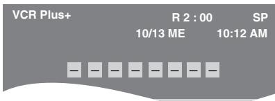 PANASONIC DMR-E75V - Appuyer sur [VCR Plus+]. - 1