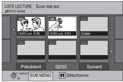 PANASONIC DMR-E75V - ▶▶ Écran liste lect. - 1