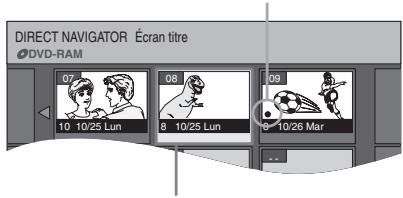 PANASONIC DMR-E75V - Utiliser [▲, ▼, ◀, ▶] pour choisir un titre et appuyer sur [ENTER]. - 1