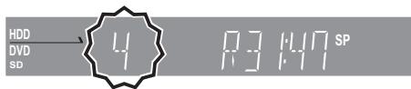 PANASONIC DMR-EH50EG - Appuyez sur [∧ ∨ CH] pour choisir le canal. - 1