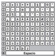 PANASONIC DMR-EH50EG - Muestre la pantalla Entrar nombre. - 2