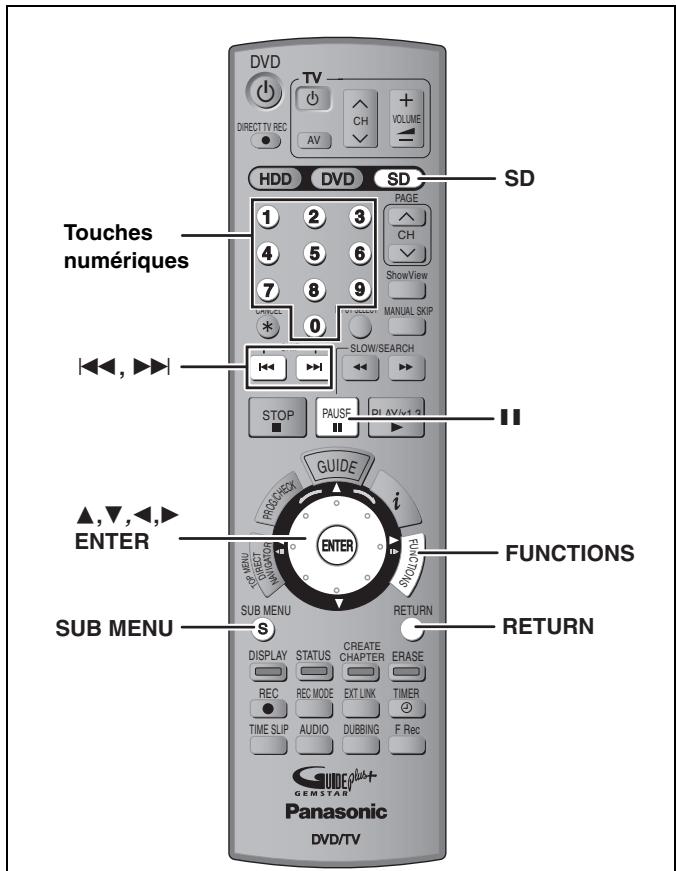 DVD TV CH VOLUME DIRECT TV REC AV HDD DVD SD PDAGE ↑ CH ShowView MANUAL SKIP 1 2 3 4 5 6 7 8 9 0 SLOW/SEARCH STOP PAUSE PI AV+2 GUIDE i PROCHECK PROMETER ENTER FUNCTIONS SUB MENU S RETURN DISPLAY STATUS CREATE CHAPTER ERASE REC REC MODE EXT LINK TIMER TIME SLIP AUDIO DUBBING F Rec GEMSTAR Panasonic DVD/TV