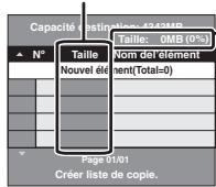 PANASONIC DMR-EH50EG - Icônes et fonctions de la liste de copie - 7