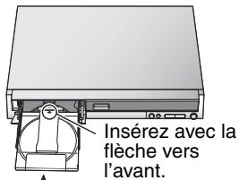 Insérez avec la flèche vers l'avant.