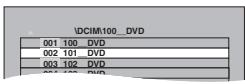PANASONIC DMR-EH50EG - ■ Pour sélectionner les images d'un autre dossier - 3