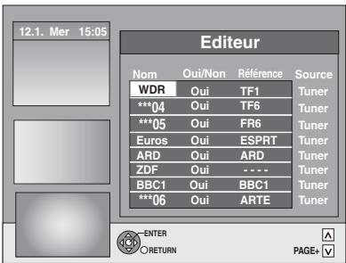 PANASONIC DMR-EH65 - Édition des listes de programmes - 2