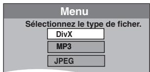 PANASONIC DMR-EH65 - Pour sélectionner le type de fichier - 2