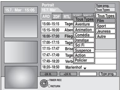 PANASONIC DMR-EH65 - Sélection du programme dans la catégorie désirée - 1