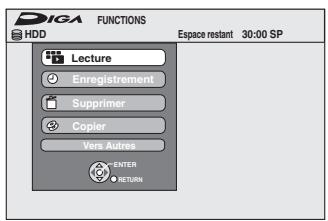 PANASONIC DMR-EH65 - Appuyez sur [FUNCTIONS]. - 1