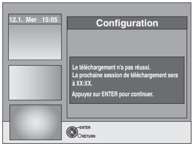 PANASONIC DMR-EH65 - Un des écrans suivants apparaitra Validez le message à l'écran. - 2