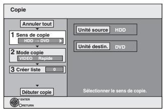 PANASONIC DMR-EH65 - Copie avec utilisation de la liste de copie –Copie Avancée. - 1