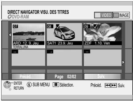 PANASONIC DMR-EH80V - Menu de selection FUNCTIONS - 3
