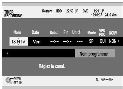 PANASONIC DMR-EH80V - Enregistements programmes par TIMER - 2