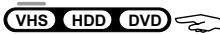 PANASONIC DMR-EH80V - Touches de commutation entre VHS, HDD, DVD et SD. - 1