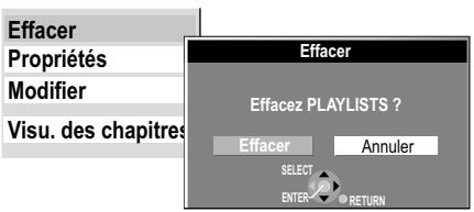 PANASONIC DMR-EH80V - Selection / Modification des listedes de lecture - 1