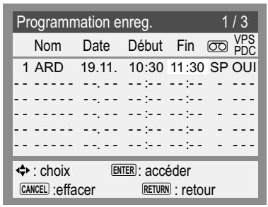 PANASONIC DMR-EH80V - Enregistrements programmes par TIMER - 2