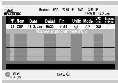 PANASONIC DMR-EH80V - Enregistements programmes par TIMER - 2