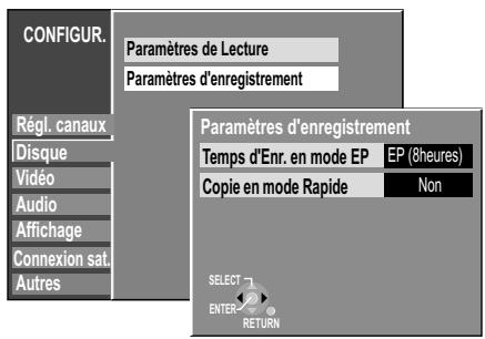 PANASONIC DMR-EH80V - Menu de selection FUNCTIONS - 4