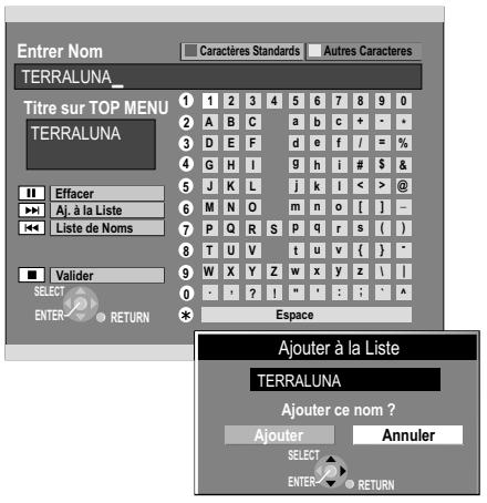 PANASONIC DMR-EH80V - Menu de selection FUNCTIONS - 1