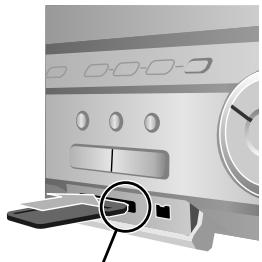 PANASONIC DMR-EH80V - Insertion de la carte mémoire - 2