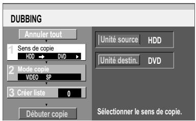 PANASONIC DMR-EH80V - Copie avec liste de copie - 1