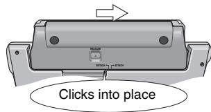 Clicks into place