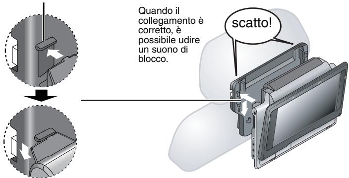 Quando il collegamento è corretto, è possibile udire un suono di blocco. scatto!