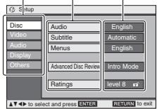 PANASONIC DVD-LS82 - Ändern der Player-Grundeinstellungen - 3