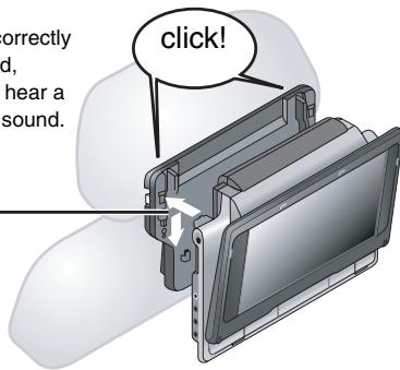 correctly d, hear a sound. click!
