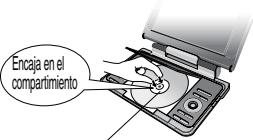 Encaja en el compartimiento