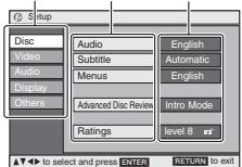 PANASONIC DVD-LS82 - Modifica delle impostazioni del lettore - 3