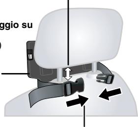 PANASONIC DVD-LS86 - Fissare il kit di montaggio del dispositivo al sedile anteriore. - 1