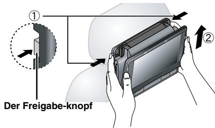 PANASONIC DVD-LS86 - Lösen des Players aus der Halterung - 1