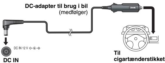 PANASONIC DVD-LS86 - Tilslutning af den medfølgende bil DC adapter - 1