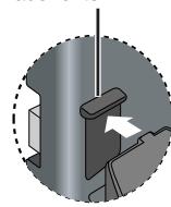 PANASONIC DVD-LS86 - Befestigen Sie das Gerät an der Halterung. - 1