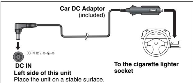 PANASONIC DVD-LS86 - Connecting the included Car DC Adaptor - 1