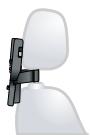 PANASONIC DVD-LS86 - Attach the headrest mounting bracket to the front seat. - 2
