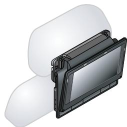 PANASONIC DVD-LS86 - Abbildung mit befestigter Halterung und Gerat - 1