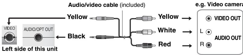 PANASONIC DVD-LX97 - Connect the equipment to this unit. - 1